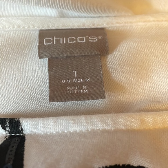 Chico’s sequin floral tee - Picture 5 of 6